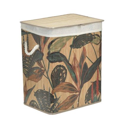 BAMBOO LAUNDRY BASKET MULTICOLOR 41X31X50