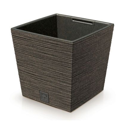 ECO COFFEE PLANTER FURU SQUARE ECO WOOD 24X24X24 CM MADE OF RECYCLED PLASTIC AND 33% WOOD