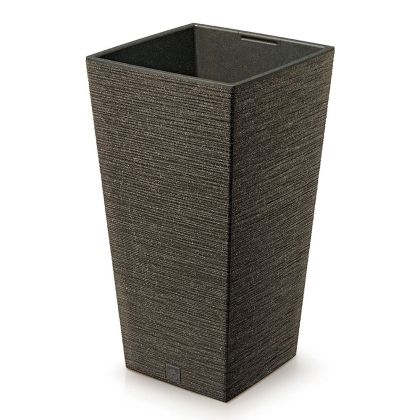 ECO COFFEE PLANTER FURU SQUARE ECO WOOD 30X30X55 CM MADE OF RECYCLED PLASTIC AND 33% WOOD
