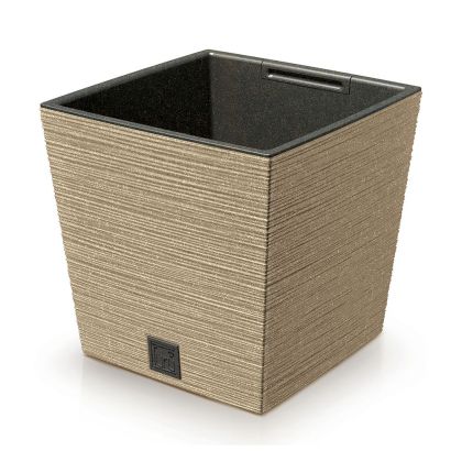 ECO NATURO PLANTER FURU SQUARE ECO WOOD 30X30X29 CM MADE OF RECYCLED PLASTIC AND 33% WOOD