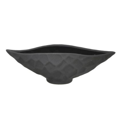 Декоративно керамично плато черен цвят 33X11X10