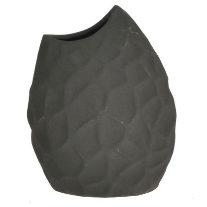 Керамична ваза черен цвят 19X13X24