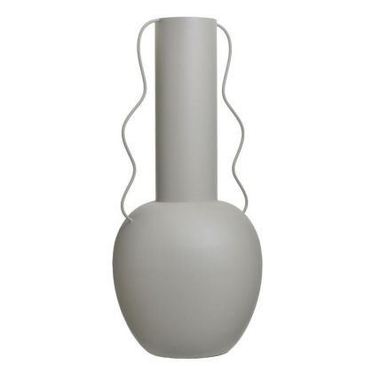 Метална ваза крем φ26χ56