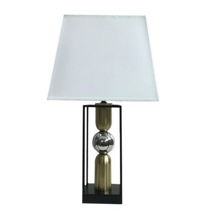 Метална нощна лампа цвят черен/златен/сребърен Φ29X52
