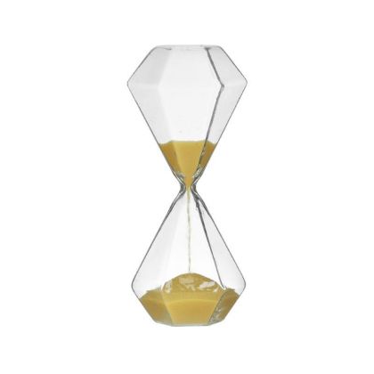 Пясъчен часовник прозрачен/жълт φ7χ15