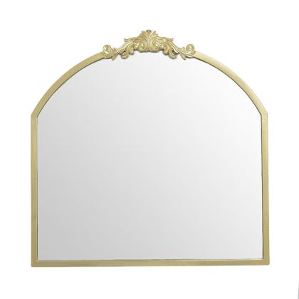 Стенно огледало със златиста пластмасова рамка 51X3X51