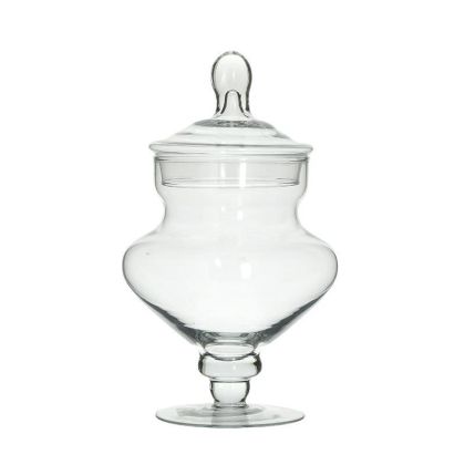 Стъклена ваза прозрачна Φ16X21