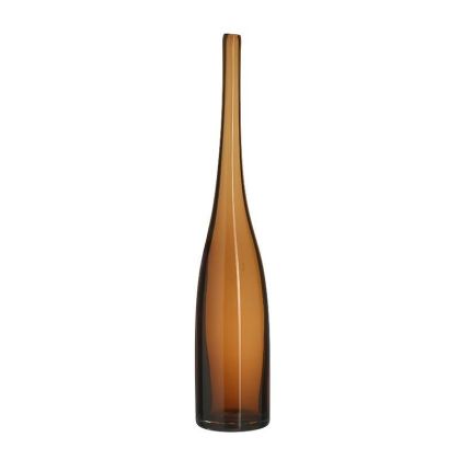 Стъклена ваза цвят амбър Φ8X41