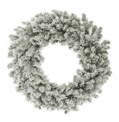  SNOWY CHRISTMAS WREATH 90CM