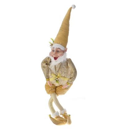  XMAS GOLD ELF 120CM