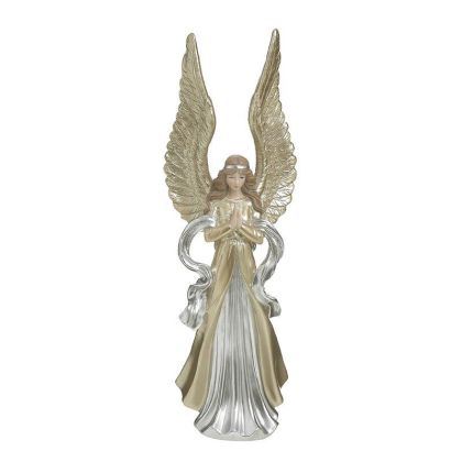 METAL ANGEL SILVER/GOLDEN 11X9X33