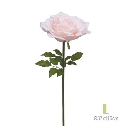 ARTIFICIAL FLOWER L SALMON ROSE - Φ37x116cm 12/BOX