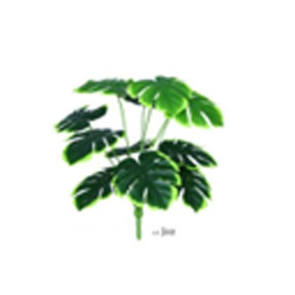 ARTIFICIAL MONSTERA BUNCH WITH 12 LEAVES 60CM