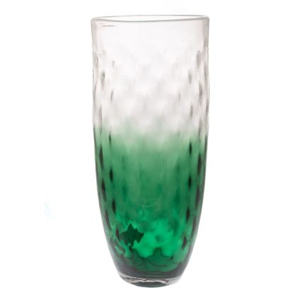 DECO GLASS VASE CLEAR-GREEN D25.5x60CM