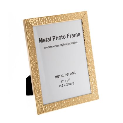 GOLD HAMMERED PHOTO FRAME 15X20CM