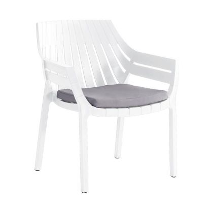 Градински стол Elton бял цвят 70x68x81.5cm