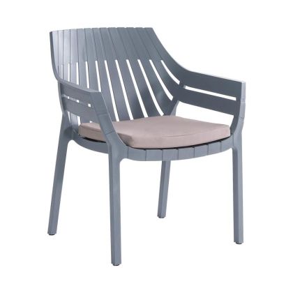 Градински стол Elton сив 70x68x81.5cm