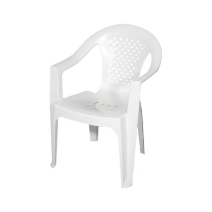 Градински стол MISTRAL пластмасов бял цвят 80x59x60cm