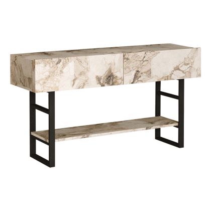 Console table Vien ivory marble melamine 139xx43x76cm