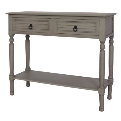 CONSOLE WITH 2 DRAWERS Classic 91*35*75 SAVANNAH GRAY JOF