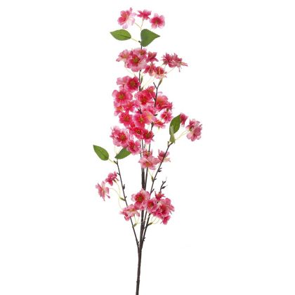 FUSCHIA ARTIFICIAL CHERRY BLOSSOM SPRAY 90CM WITH 63 FLOWERS