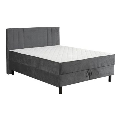 Loren BED WITH STORAGE SPACE GRAY COLOR 209*165*115cm (160*200)