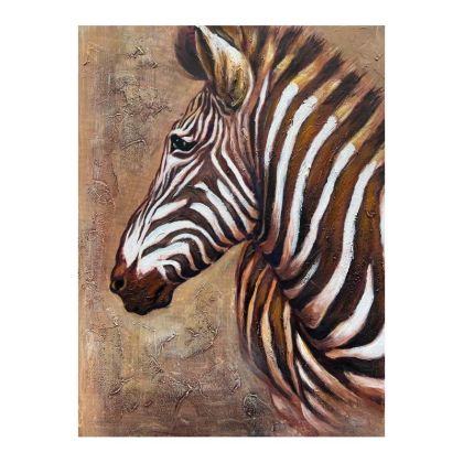 PAINTING "Zebra 174" ON CANVAS WITH WOODEN FRAME 80*2.3*60