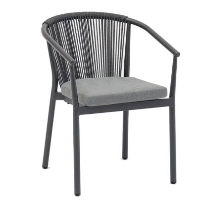 Градински стол Rybina в сив цвят, 57x62x78 см