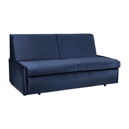 Двуместен разтегателен диван 'Orelia' син цвят 164x92x85см