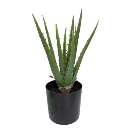Изкуствено растение алое в саксия L:17xH:36cm