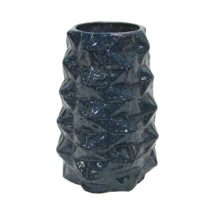 Керамична ваза Belinda син цвят 20x20x28см