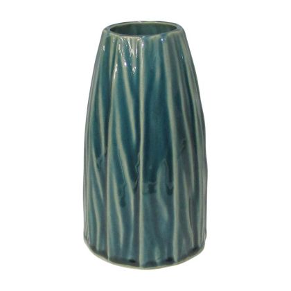 Керамична ваза зелен цвят 12x12x20.3см