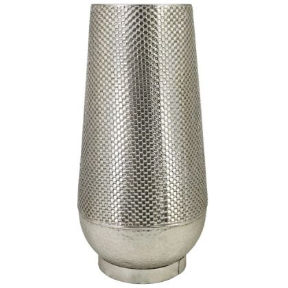 Метална ваза за под сребърна Φ30x60 см