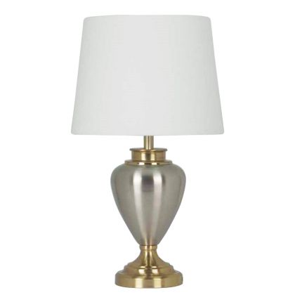 Нощна лампа бяло/сребърно/златно 30.5x53.5см