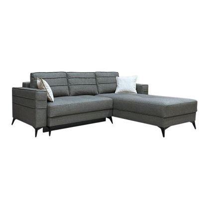 Ъглов диван Antigone в сив цвят 268x193x108cm
