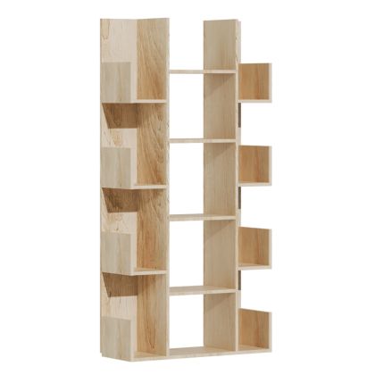 Bookcase Charles melamine natural 90x31x182.5cm