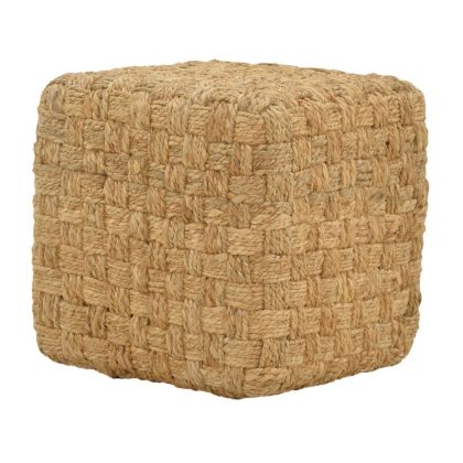 Stool Aropion Inart beige 100% jute 40x40x40cm