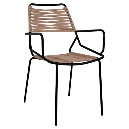 Градински метален стол Allegra HM5457 56,5x58x87,5cm