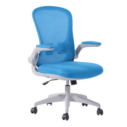 Офис стол с мрежа в сиво и синьо ΕΟ515,2