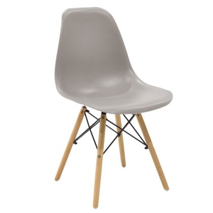 Стол Julita Art wood PP grey-natural leg 41x46x83cm