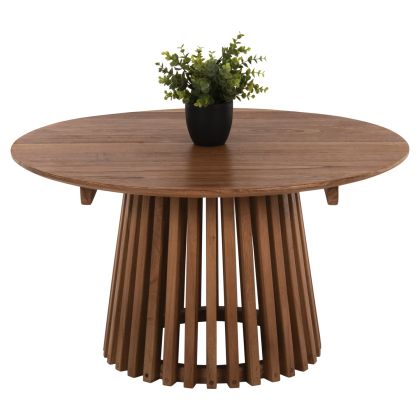 Холна маса FRANTZ HM9387.11 SOLID MINDI WOOD в натурален цвят Φ80X45H cm.