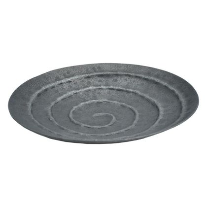 Metal decorative plate FL828 in graphite color, size 30x5cm