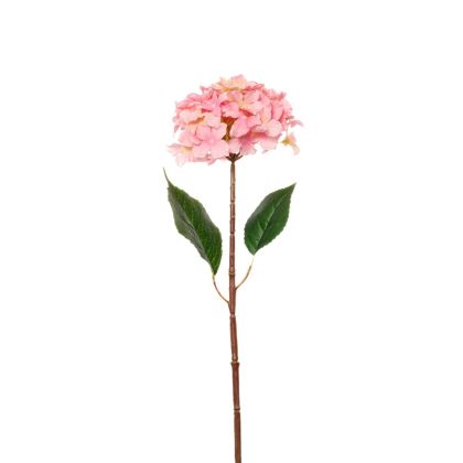 ARTIFICIAL PINK HYDRANGEA STEM 68CM