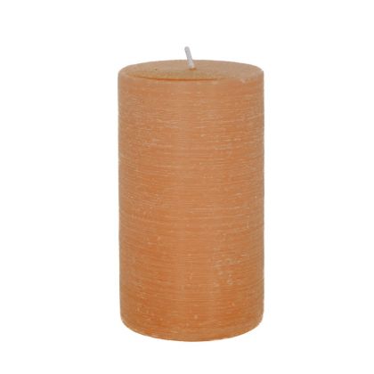 BROWN SCENTED PILLAR CANDLE 7X12CM COFFEE