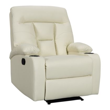 Armchair relax Terpsi PU cream 80x94x100cm