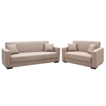 Sofa set 2pcs Vox fabric beige