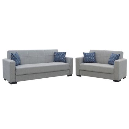 Sofa set 2pcs Vox fabric grey