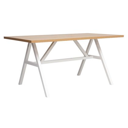 Table Alarick natural-white leg 140x70x76cm