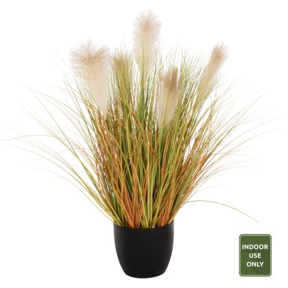 Изкуствено растение в кашпа HM4010 PHRAGMITES AUSTRALIS Φ24x18-91Hcm.