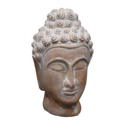 Настолна декорация buddha Rolia Inart сива теракота 16x16x28cm